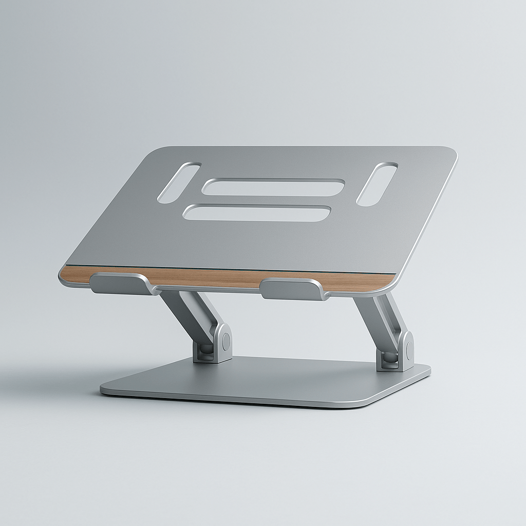 PostureCraft Adjustable Laptop Stand (Bamboo & Aluminum) - My Store