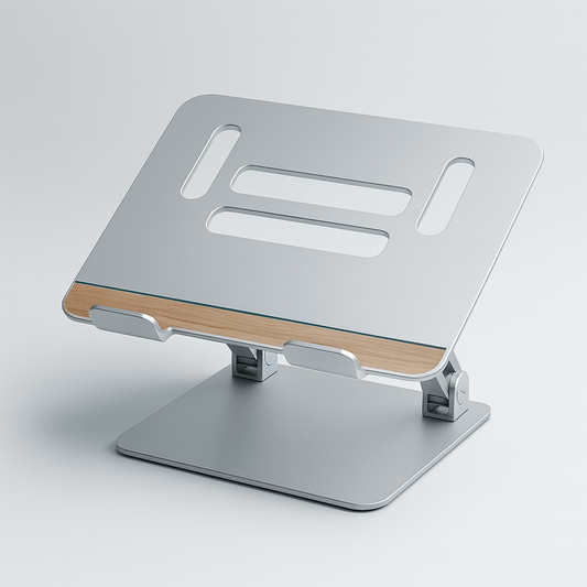 PostureCraft Adjustable Laptop Stand (Bamboo & Aluminum) - My Store